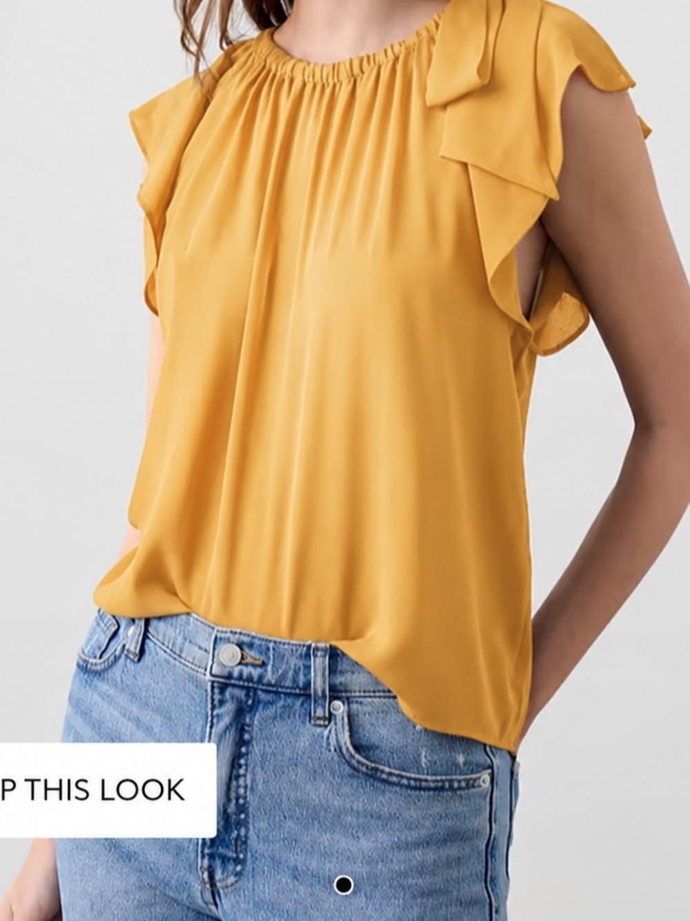 Banana Republic Georgette Tied Shoulder Top